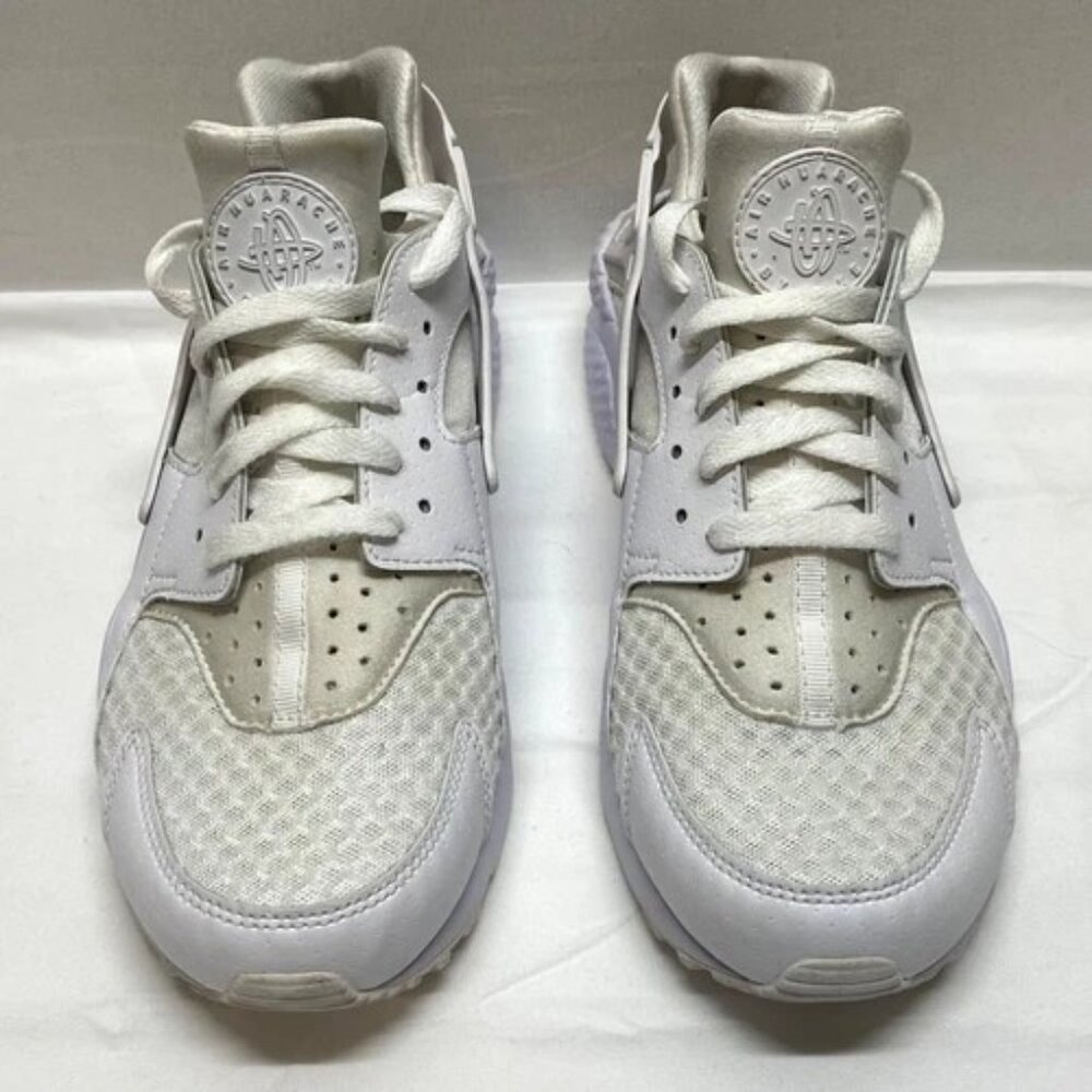 Nike Air Huarache Shoes Men's 8.5 White Athletic Sneakers 318429-111‎ (GUC 2016)